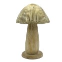 Clayre & Eef Décoration Champignon Ø 9x14 cm Marron Plastique