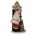 Clayre & Eef Tafelklok 15x7x22 cm Beige Kunststof Kerstman