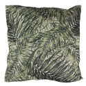 Clayre & Eef Sierkussen  43x43 cm Groen Synthetisch Vierkant Bladeren