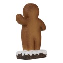 Clayre & Eef Décoration de Noël Bonhomme en pain d‘épice 10x5x15 cm Marron Céramique