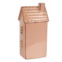 Clayre & Eef Décorative Maison avec LED 8x6x17 cm Marron Porcelaine