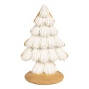 Clayre & Eef Kerstdecoratie Kerstbomen 13x10x21 cm Beige Kunststof