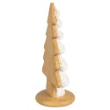 Clayre & Eef Decorazione di Natalizie Albero di Natale 17x11x26 cm Beige Plastica