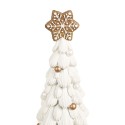 Clayre & Eef Christmas Decoration Christmas Tree Ø 13x26 cm White Plastic