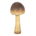 Clayre & Eef Décoration Champignon Ø 7x16 cm Marron Plastique