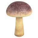 Clayre & Eef Décoration Champignon Ø11x16 cm Violet Plastique