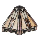 LumiLamp Lampshade Tiffany Ø 25x25 cm Beige Glass