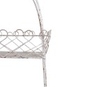 Clayre & Eef 2-stöckige Etagere 47x24x66 cm Weiß Braun Eisen