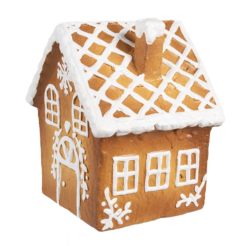 Clayre & Eef Gingerbread house 14x12x15 cm Brown Ceramic