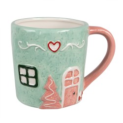 Clayre & Eef Mug 350 ml Vert Céramique