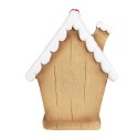 Clayre & Eef Gingerbread house met LED 27x11x36 cm Bruin Kunststof