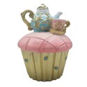 Clayre & Eef Decoration Cupcake Ø 11x15 cm Pink Plastic