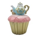 Clayre & Eef Decoration Cupcake Ø 11x15 cm Pink Plastic