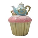 Clayre & Eef Decoratie Cupcake Ø 8x11 cm Roze Kunststof