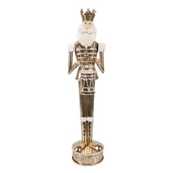 Clayre & Eef Christmas Decoration Nutcracker 38 cm Gold colored Iron