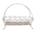 Clayre & Eef Etagere 50x24x41 cm White Brown Iron