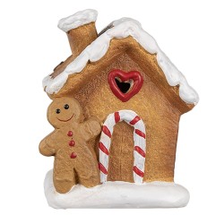 Clayre & Eef Gingerbread house 11x7x16 cm Brown Ceramic