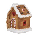 Clayre & Eef Gingerbread house 11x7x16 cm Bruin Keramiek