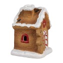 Clayre & Eef Gingerbread house 11x7x16 cm Bruin Keramiek