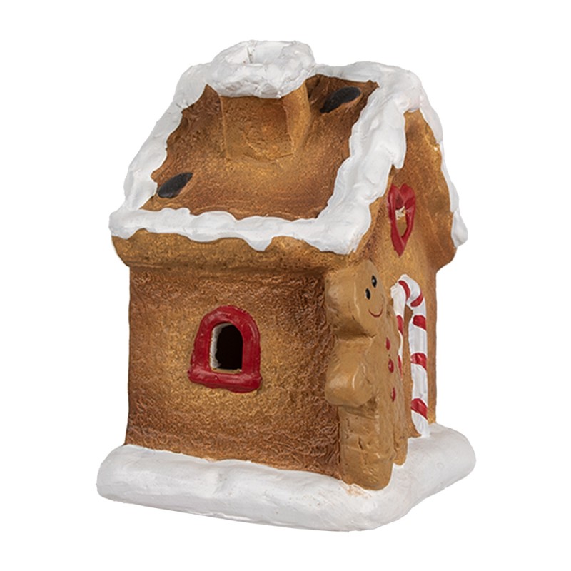 Clayre & Eef Gingerbread house 11x7x16 cm Brown Ceramic