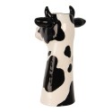 Clayre & Eef Vase Cow 20x19x32 cm White Black Ceramic