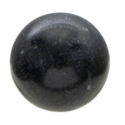 Clayre & Eef Door Knob Ø 3 cm Black Stone