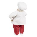 Clayre & Eef Statuetta decorativa di Natale Babbo Natale  27 cm Bianco Rosso  Plastica