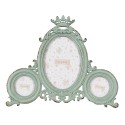 Clayre & Eef Photo Frame  9x13 / Ø 5 cm Green Iron Glass