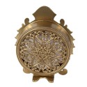 Clayre & Eef Table Clock 10 cm Gold colored Iron Glass