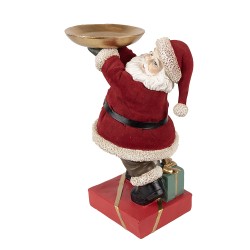 Clayre & Eef Figure de Noël Père Noël 26 cm Rouge Plastique