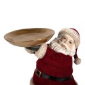 Clayre & Eef Kerstdecoratie Beeld Kerstman 26 cm Rood Kunststof