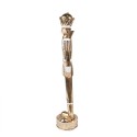 Clayre & Eef Weihnachtsdekorationsfigur Nussknacker 43 cm Goldfarbig Eisen