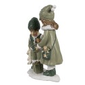 Clayre & Eef Statuetta decorativa Bambini 10x5x13 cm Verde Plastica