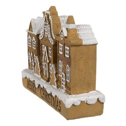 Clayre & Eef Maison en pain d'épices 13x4x10 cm Marron Plastique