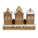 Clayre & Eef Lebkuchenhaus 13x4x10 cm Braun Kunststoff