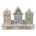 Clayre & Eef Gingerbread house 13x4x10 cm White Plastic