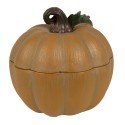 Clayre & Eef Statuetta decorativa Zucca Ø 10x8 cm Arancione Plastica