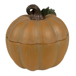 Clayre & Eef Decorative Figurine Pumpkin Ø 10x8 cm Orange Plastic