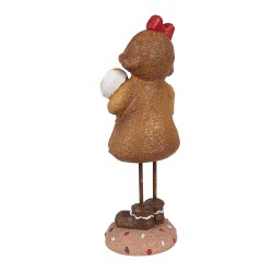 Clayre & Eef Weihnachtsdekorationsfigur Pfefferkuchenmann 23 cm Braun Kunststoff