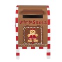 Clayre & Eef Brievenbus 22x18x34 cm Bruin IJzer LETTER TO SANTA