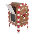 Clayre & Eef Brievenbus 22x18x34 cm Bruin IJzer LETTER TO SANTA