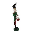 Clayre & Eef Christmas Decoration Figurine Nutcracker 24x30x121 cm Green Iron