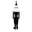 Clayre & Eef Figure de Noël Casse-noisette 43x34x170 cm Noir Blanc Fer