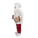 Clayre & Eef Figure de Noël Père Noël 50 cm Blanc Rouge Plastique