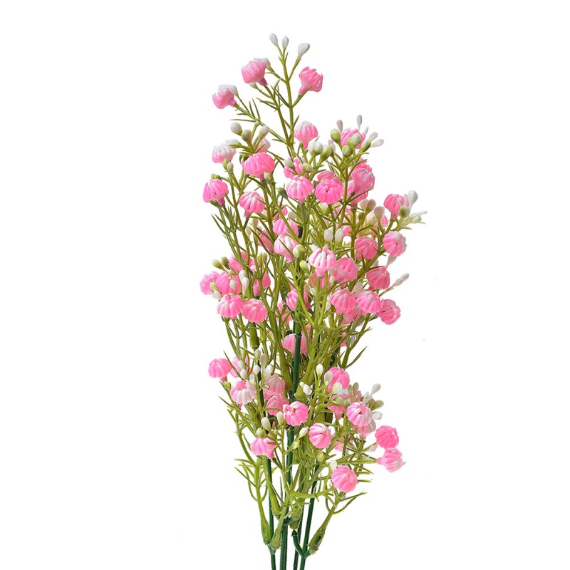 Clayre & Eef Fiore artificiale 33 cm Rosa Verde Plastica