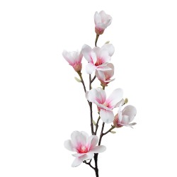 Clayre & Eef Fleur artificielle 97 cm Blanc Rose Plastique