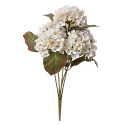 Clayre & Eef Fleur artificielle Hortensia 44 cm Blanc Plastique