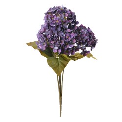 Clayre & Eef Fleur artificielle Hortensia 44 cm Violet Plastique
