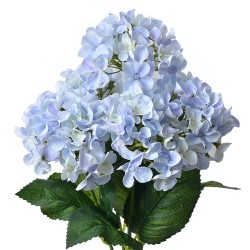 Clayre & Eef Kunstbloem Hortensia 45 cm Paars Kunststof