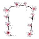 Clayre & Eef Artificial Flower Garland 180 cm White Pink Plastic